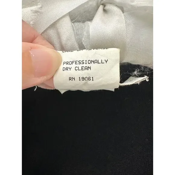 DONCASTER | Black Bow Print V Neck Cardigan Made in Italy Vintage 90s | Large - Picture 6 of 7